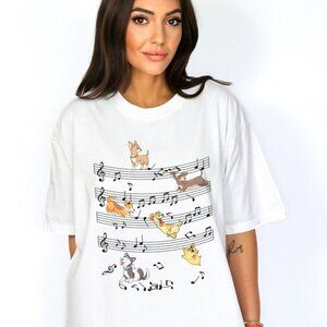 Funny Dogs Music Notes T-shirt, Dog Lover Gift, Music Lover Gift, Dog Mom Gifts